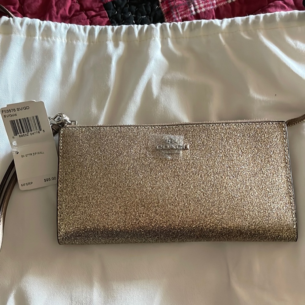 Authentic Coach wrist wallet